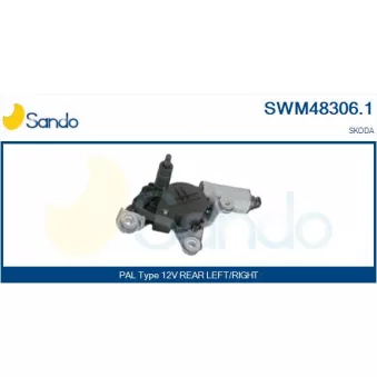 Moteur d'essuie-glace SANDO SWM48306.1