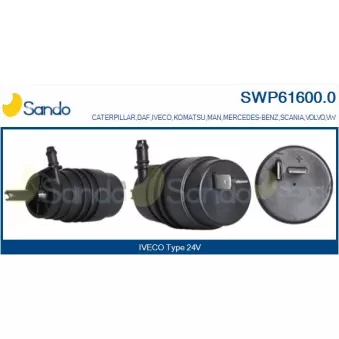 Pompe d'eau de nettoyage, nettoyage des vitres SANDO SWP61600.0