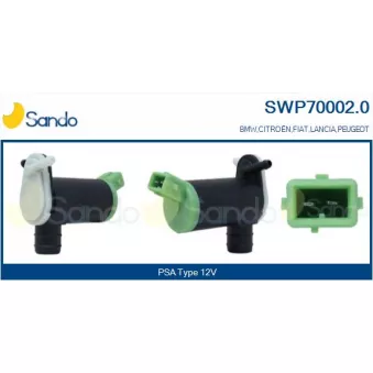 Pompe d'eau de nettoyage, nettoyage des vitres SANDO SWP70002.0