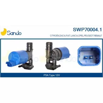 Pompe d'eau de nettoyage, nettoyage des vitres SANDO SWP70004.1