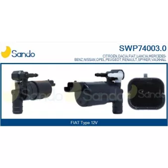 Pompe d'eau de nettoyage, nettoyage des vitres SANDO SWP74003.0