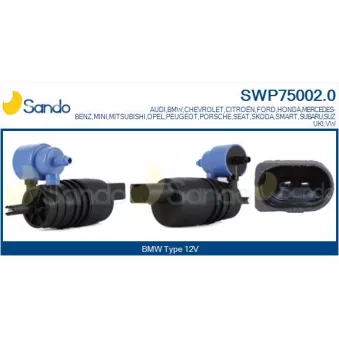 Pompe d'eau de nettoyage, nettoyage des vitres SANDO SWP75002.0