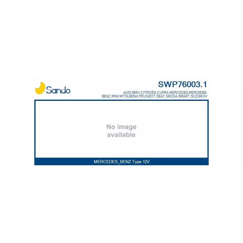 Pompe d'eau de nettoyage, nettoyage des vitres SANDO SWP76003.1