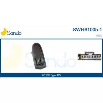 Interrupteur, lève-vitre SANDO SWR61005.1