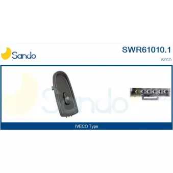 Interrupteur, lève-vitre avant droit SANDO SWR61010.1