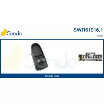 Interrupteur, lève-vitre SANDO SWR61016.1