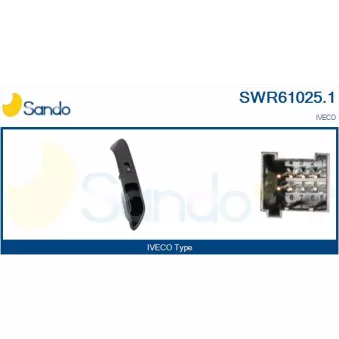 Interrupteur, lève-vitre SANDO SWR61025.1