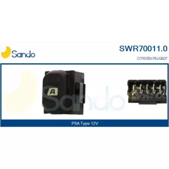 Interrupteur, lève-vitre SANDO SWR70011.0