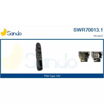 Interrupteur, lève-vitre SANDO SWR70013.1