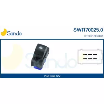 Interrupteur, lève-vitre SANDO SWR70025.0