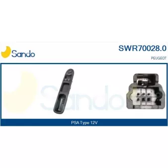 Interrupteur, lève-vitre SANDO SWR70028.0