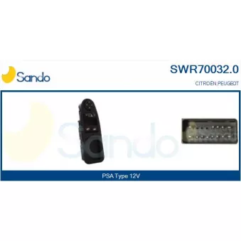 Interrupteur, lève-vitre SANDO SWR70032.0