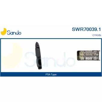 Interrupteur, lève-vitre avant gauche SANDO SWR70039.1