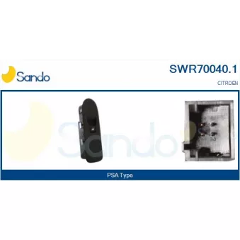 Interrupteur, lève-vitre avant droit SANDO SWR70040.1