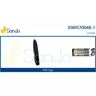 Interrupteur, lève-vitre avant gauche SANDO SWR70046.1
