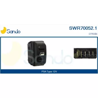 Interrupteur, lève-vitre SANDO SWR70052.1