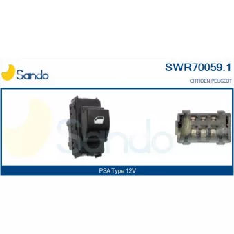 Interrupteur, lève-vitre SANDO SWR70059.1