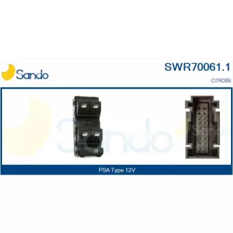 Interrupteur, lève-vitre SANDO SWR70061.1