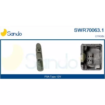 Interrupteur, lève-vitre SANDO SWR70063.1