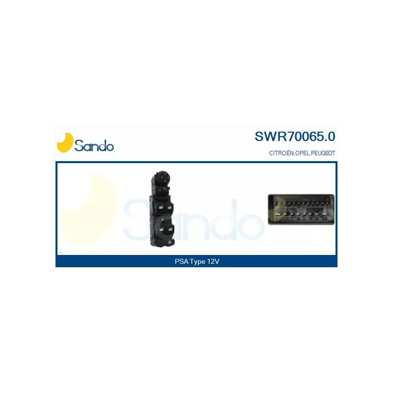 Interrupteur, lève-vitre SANDO SWR70065.0