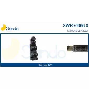 Interrupteur, lève-vitre SANDO SWR70066.0