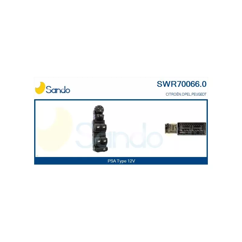 Interrupteur, lève-vitre SANDO SWR70066.0