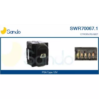Interrupteur, lève-vitre SANDO SWR70067.1