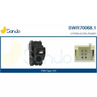 Interrupteur, lève-vitre SANDO SWR70068.1