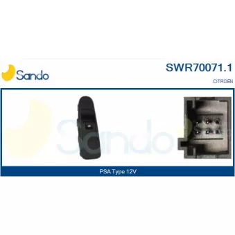 Interrupteur, lève-vitre SANDO SWR70071.1