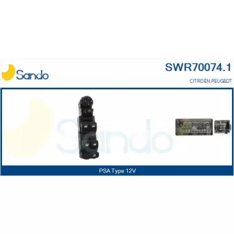 Interrupteur, lève-vitre SANDO SWR70074.1