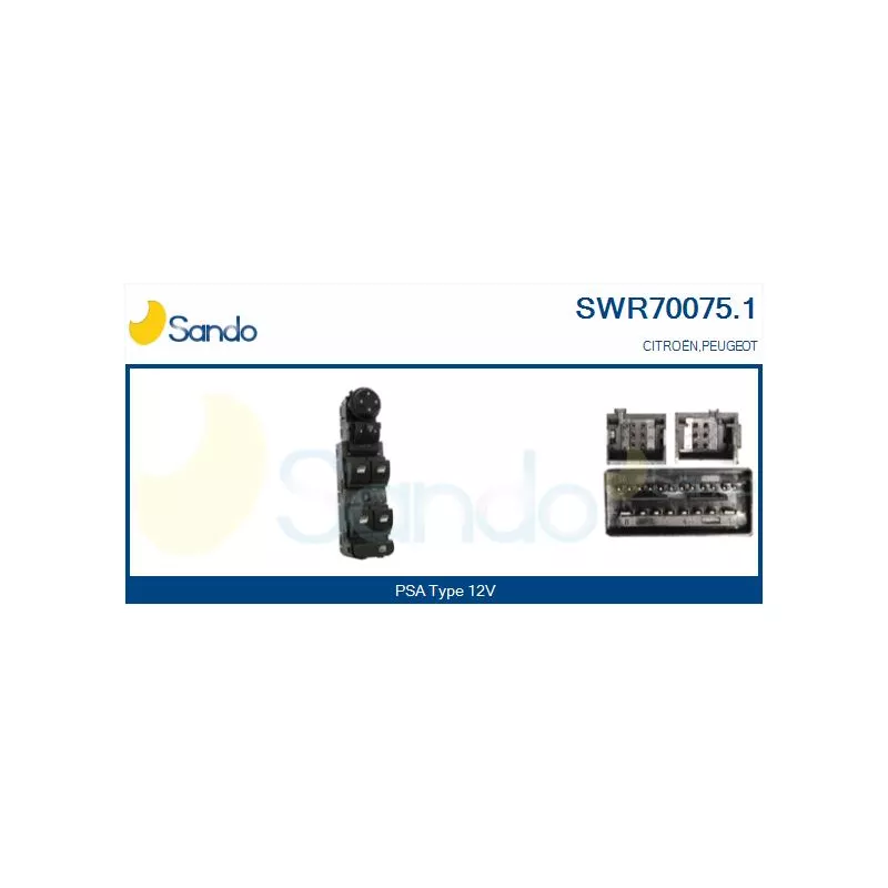 Interrupteur, lève-vitre SANDO SWR70075.1