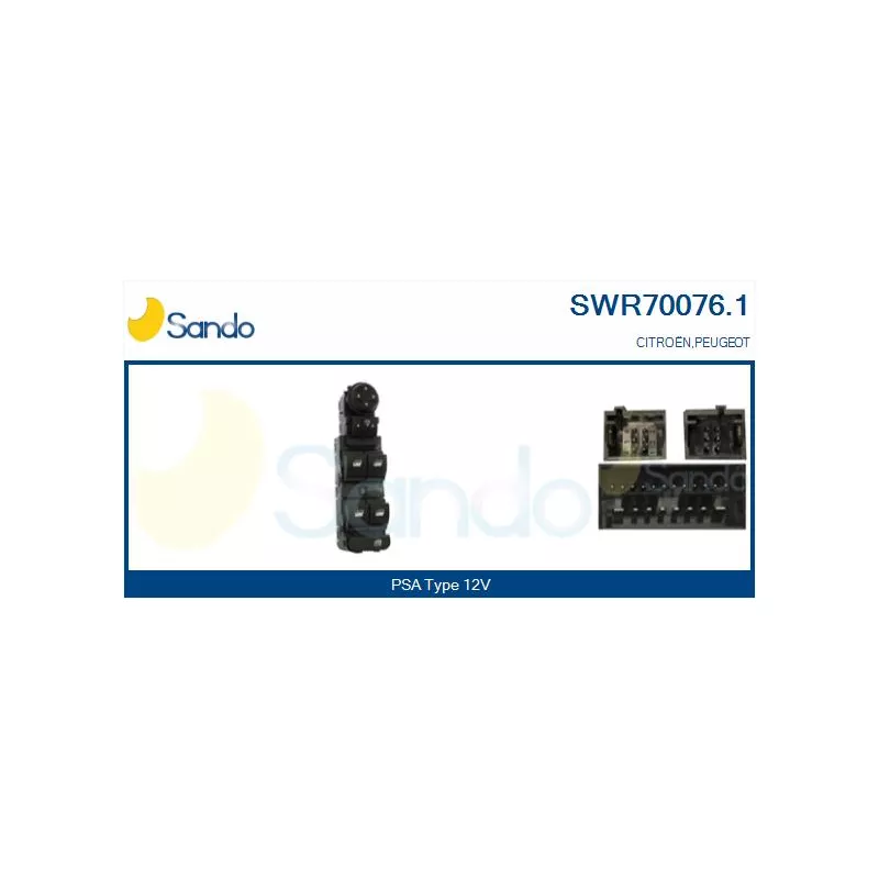 Interrupteur, lève-vitre SANDO SWR70076.1