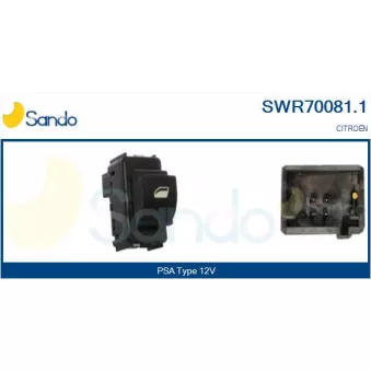 Interrupteur, lève-vitre SANDO SWR70081.1