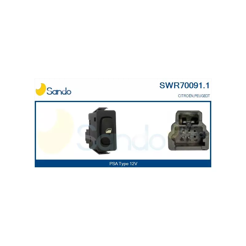 Interrupteur, lève-vitre SANDO SWR70091.1