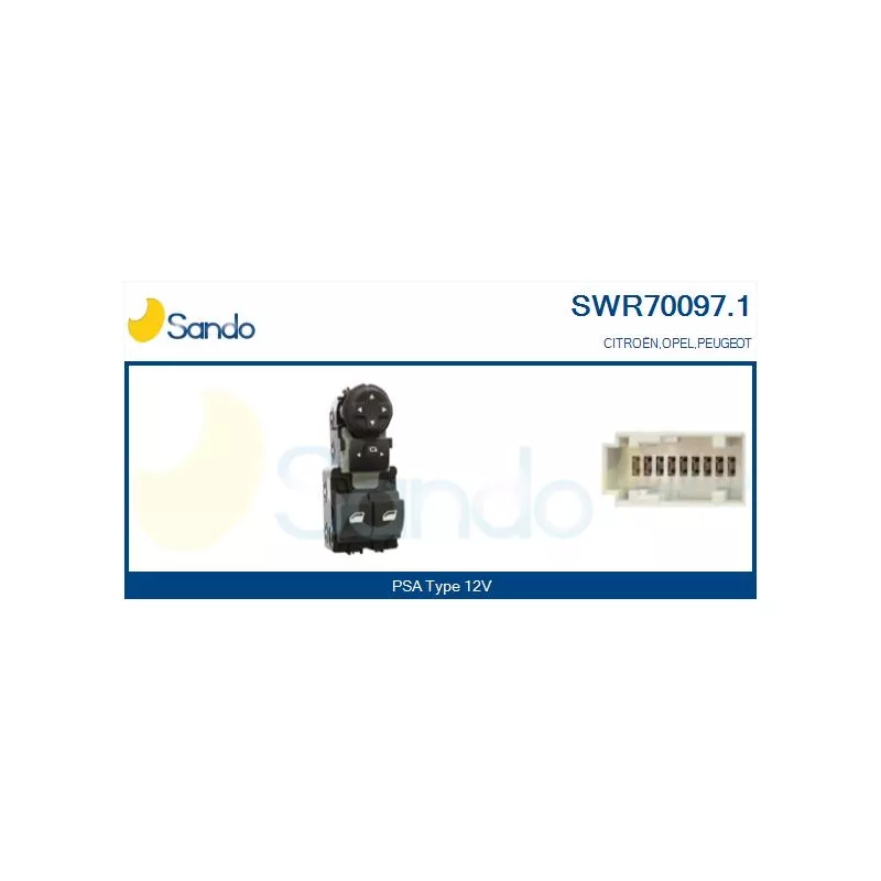 Interrupteur, lève-vitre SANDO SWR70097.1