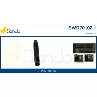Interrupteur, lève-vitre SANDO SWR70102.1