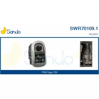 Interrupteur, lève-vitre SANDO SWR70109.1