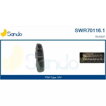 Interrupteur, lève-vitre SANDO SWR70116.1