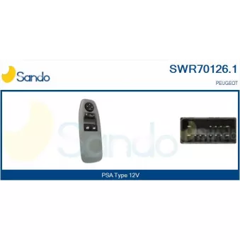 Interrupteur, lève-vitre SANDO SWR70126.1