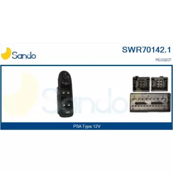 Interrupteur, lève-vitre SANDO SWR70142.1