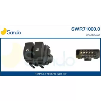 Interrupteur, lève-vitre SANDO SWR71000.0