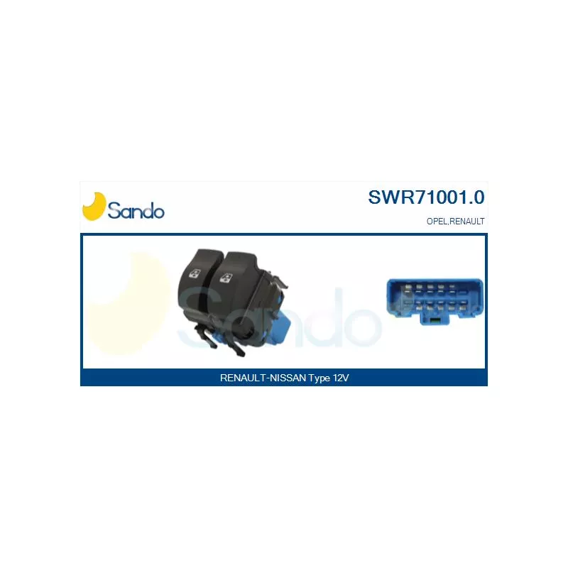Interrupteur, lève-vitre SANDO SWR71001.0