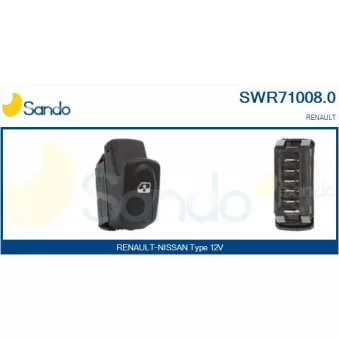 Interrupteur, lève-vitre SANDO SWR71008.0