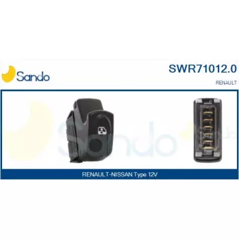 Interrupteur, lève-vitre SANDO SWR71012.0