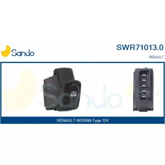 Interrupteur, lève-vitre SANDO SWR71013.0