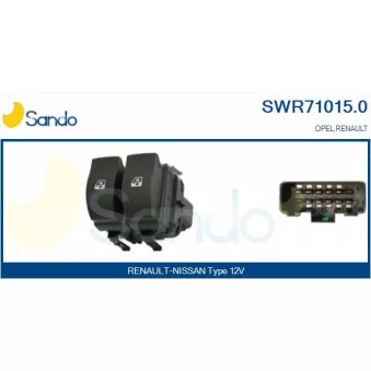 Interrupteur, lève-vitre SANDO SWR71015.0