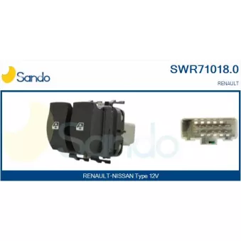 Interrupteur, lève-vitre SANDO SWR71018.0