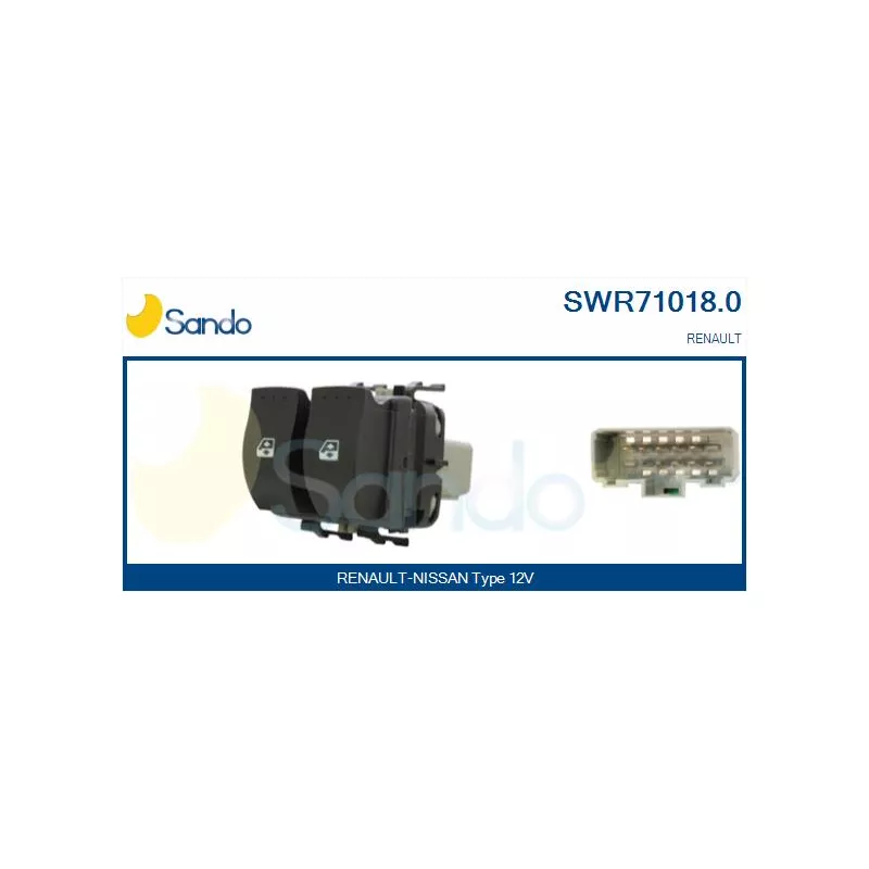 Interrupteur, lève-vitre SANDO SWR71018.0