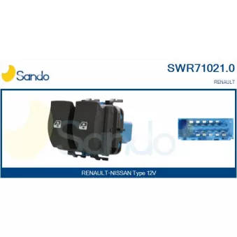 Interrupteur, lève-vitre SANDO SWR71021.0