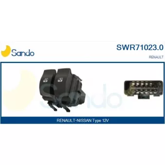 Interrupteur, lève-vitre SANDO SWR71023.0